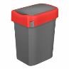 Бак для мусора "SMART BIN" 25л (333x269x457мм), с крышкой "маятник" (красный) 434214804