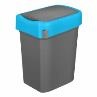 Бак для мусора "SMART BIN" 10л (245x196x345мм), с крышкой "маятник" (синий) 434214717