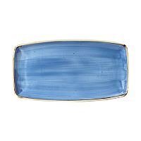 Блюдо сервировочное 35х18,5см, без борта, Stonecast, цвет Cornflower Blue SCFSOP141
