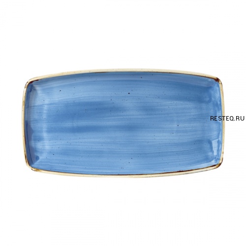 Блюдо сервировочное 35х18,5см, без борта, Stonecast, цвет Cornflower Blue SCFSOP141