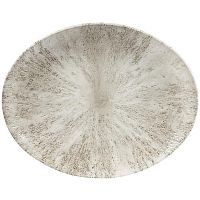 Блюдо овальное 31,7х25,5см, без борта, цвет Stone Agate Grey, Studio Prints STAGOP121
