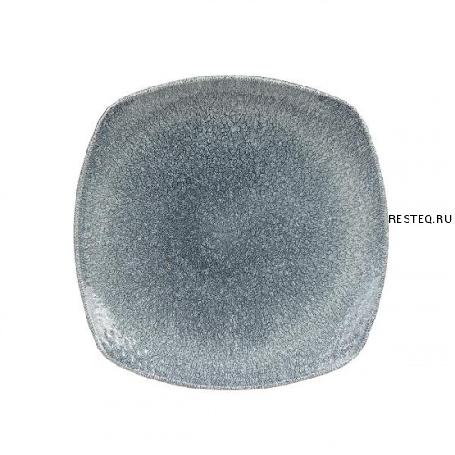 Тарелка мелкая квадратная 21,5см, цвет Raku Topaz Blue, Studio Prints RKTBSP91