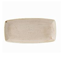 Блюдо сервировочное 29,5х15см, без борта, Stonecast, цвет Nutmeg Cream SNMSOP111
