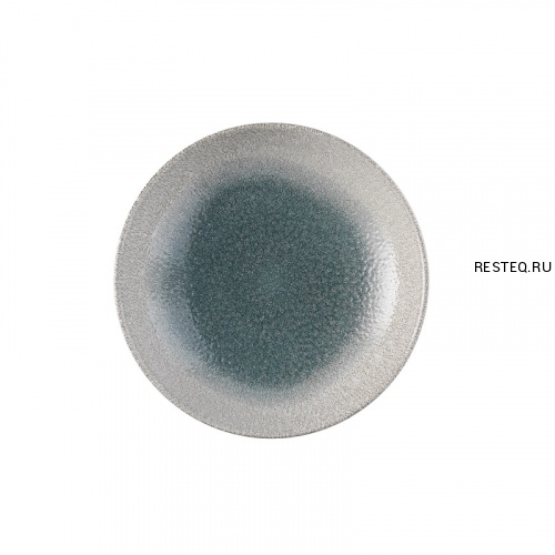 Тарелка мелкая 26см, без борта, цвет Raku Duo Agate-Topaz, Studio Prints RDATEV101