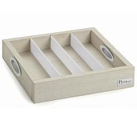Диспенсер BUFFET COMPACT 30х30см h6см, для пакетированных продуктов или столовых приборов, дерево 51