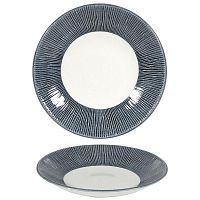 Тарелка глубокая 22,5см h2,7см, без борта, Bamboo, цвет Mist MBBALD221