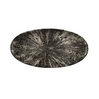 Блюдо овальное CHEFS 34,7х17,3см, без борта, цвет Stone Quartz Black, Studio Prints STQBOV351