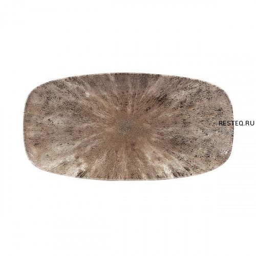 Блюдо прямоугольное CHEFS 29,8х15,3см, без борта, цвет Stone Zircon Brown, Studio Prints STZBXO111
