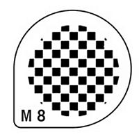 Трафарет для декора d26см "Шахматная доска", пластик MASK M8