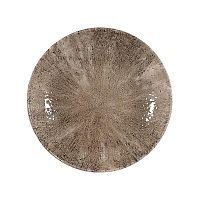 Тарелка мелкая 21,7см, без борта, цвет Stone Zircon Brown, Studio Prints STZBEVP81