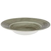 Тарелка для пасты 28см 0,47л, с широким бортом, Stonecast Patina, цвет Burnished Green PABGVWBL1