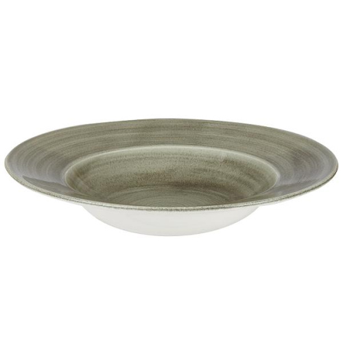 Тарелка для пасты 28см 0,47л, с широким бортом, Stonecast Patina, цвет Burnished Green PABGVWBL1