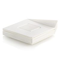 Поднос для пирожных 83х83мм, белый, 100шт, SQUARE83