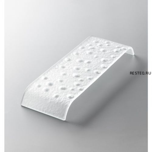 *Подиум 24х9,5см h3см, матовый, с фактурой, стекло, серия TOP, цвет белый TOP-TR-MAT