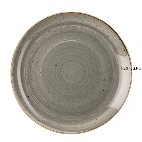 Тарелка мелкая 28,8см, без борта, Stonecast, цвет Peppercorn Grey SPGSEV111