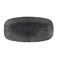 Блюдо прямоугольное CHEFS 35,5х18,9см, без борта, цвет Agano Black, Studio Prints AGBLXO141