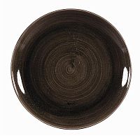 Тарелка мелкая 28,8см, без борта, Stonecast Patina, цвет Iron Black PAIBEV111