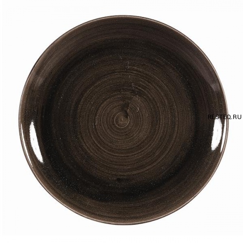 Тарелка мелкая 28,8см, без борта, Stonecast Patina, цвет Iron Black PAIBEV111