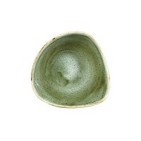 Салатник треугольный 0,26л d15,3см, без борта, Stonecast, цвет Samphire Green SSGSTRB61