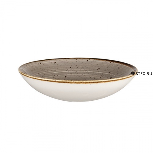 Тарелка глубокая 24,8см 1,13л, без борта, Stonecast, цвет Peppercorn Grey SPGSEVB91