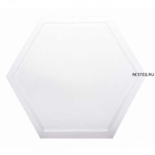 Поднос HONEYCOMB Medium d41,3см h1,3см, шестиугольный, акрил SA104