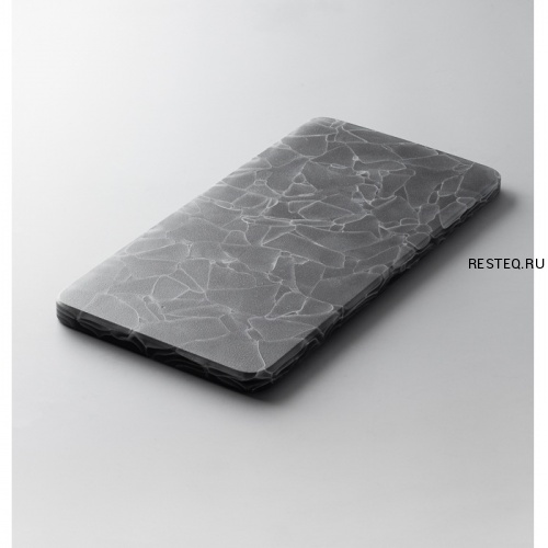 *Доска сервировочная 27х13,5см, стекло, серия FREEZE SLAB, цвет серый FS-M-GR