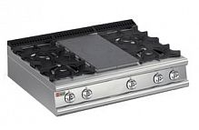 Плита со сплошной поверхностью газовая 700 серии APACH CHEF LINE LRSTG127R4