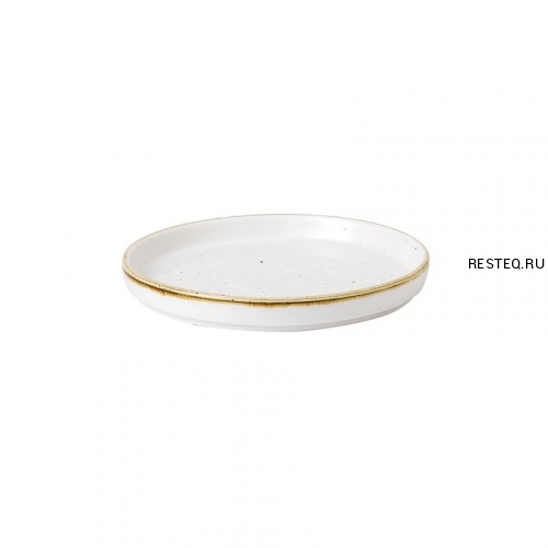 Тарелка мелкая CHEFS Walled d15,7см h2см, с прямым бортом, Stonecast, цвет Barley White SWHSWP161