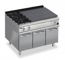 Плита со сплошной поверхностью газовая 900 серии APACH CHEF LINE LRSTG129R2SXCS