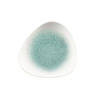 Тарелка мелкая треугольная 19,2см, без борта, цвет Raku Jade Green, Studio Prints RKJGTR71