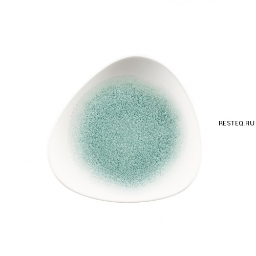 Тарелка мелкая треугольная 19,2см, без борта, цвет Raku Jade Green, Studio Prints RKJGTR71