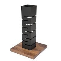 Стойка для буфетной линии SKYCAP, 35х35см h57,2см, дерево/сталь, цвет черный SM160