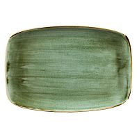 Блюдо прямоугольное CHEFS 35,5х24,5см, без борта, Stonecast, цвет Samphire Green SSGSXP141