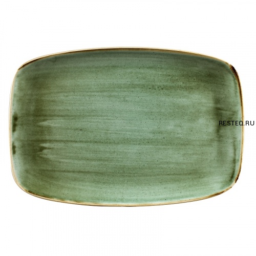Блюдо прямоугольное CHEFS 35,5х24,5см, без борта, Stonecast, цвет Samphire Green SSGSXP141