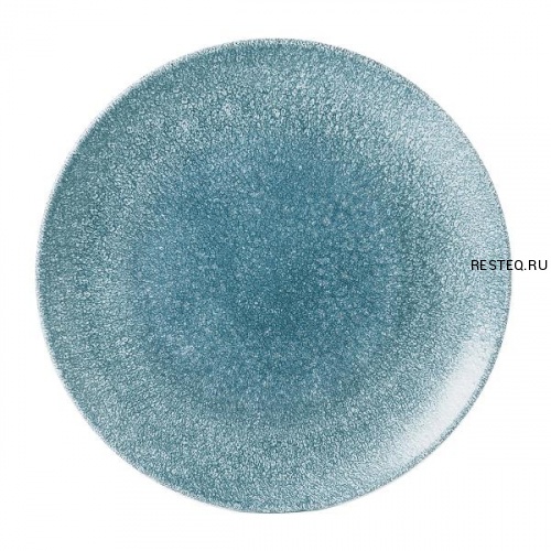 Тарелка мелкая 26см, без борта, цвет Raku Topaz Blue, Studio Prints RKTBEV101