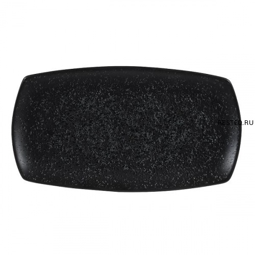 Блюдо прямоугольное узкое 35,5х19см, без борта, Menu Shades, цвет Caldera Ash Black ZCCANRPL1