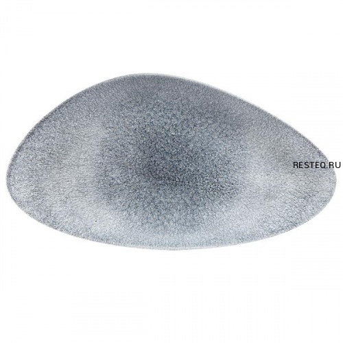 Блюдо треугольное CHEFS 35х19см, без борта, цвет Raku Topaz Blue, Studio Prints RKTBTC351
