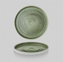 Тарелка мелкая d26см h2см с прямым бортом, Chefs Plate, Stonecast Patina Burnished Green PABGWP261