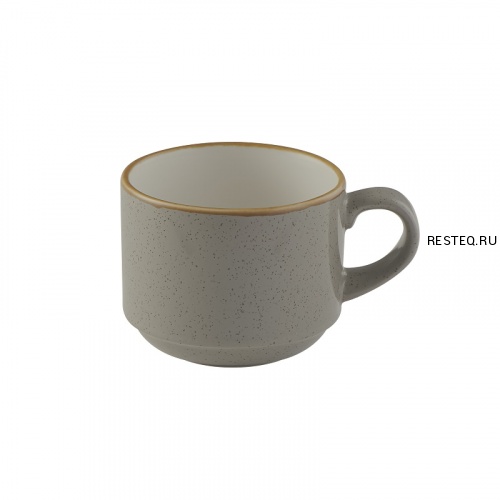 Чашка чайная стекбл 220мл Stonecast, цвет Peppercorn Grey SPGSVSC81