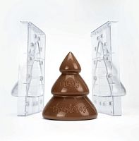 Форма д/шок. 3D "Merry Christmas" 184x154мм h151, 500гр, 1 ячейка, п/к с магнитом 20SR108