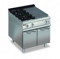 Плита со сплошной поверхностью газовая 900 серии APACH CHEF LINE LRSTG89R2SXCS