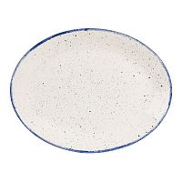 Блюдо овальное 30,5см, без борта, Stonecast Hints, цвет Indigo Blue SHBID121