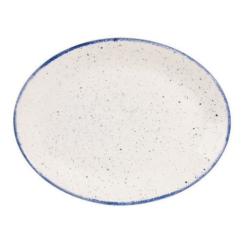 Блюдо овальное 30,5см, без борта, Stonecast Hints, цвет Indigo Blue SHBID121