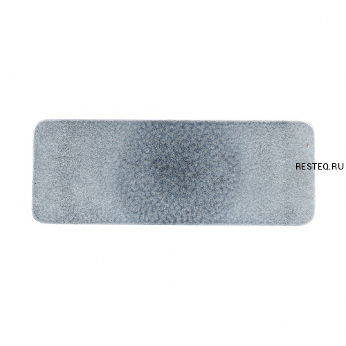 Блюдо сервировочное прямоугольное 37,6х14см, цвет Raku Topaz Blue, Studio Prints RKTBRST1