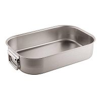 Лоток для жарки 50х30см h9см, с ручками, нерж.сталь 11941-50