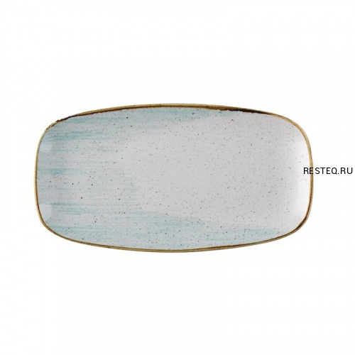 Блюдо прямоугольное CHEFS 35,5х18,9см, без борта, Stonecast Accents, цвет Duck Egg Blue ASDEXO141