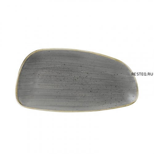 Блюдо сервировочное CHEFS GEO 30х15,5см, без борта, Stonecast, цвет Peppercorn Grey SPGSGE301