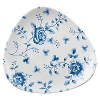 Тарелка мелкая треугольная 22,9см, без борта, Vintage Prints, цвет Prague Rose Chintz RCPTR91