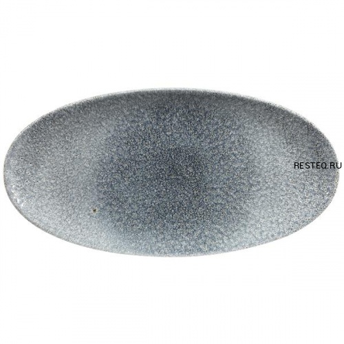 Блюдо овальное CHEFS 34,7х17,3см, без борта, цвет Raku Topaz Blue, Studio Prints RKTBOV351