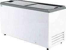 ЛАРЬ МОРОЗИЛЬНЫЙ С ПРЯМЫМ СТЕКЛОМ ITALFROST СF 600 F R290 БЕЗ КОРЗИН СЕРЫЙ